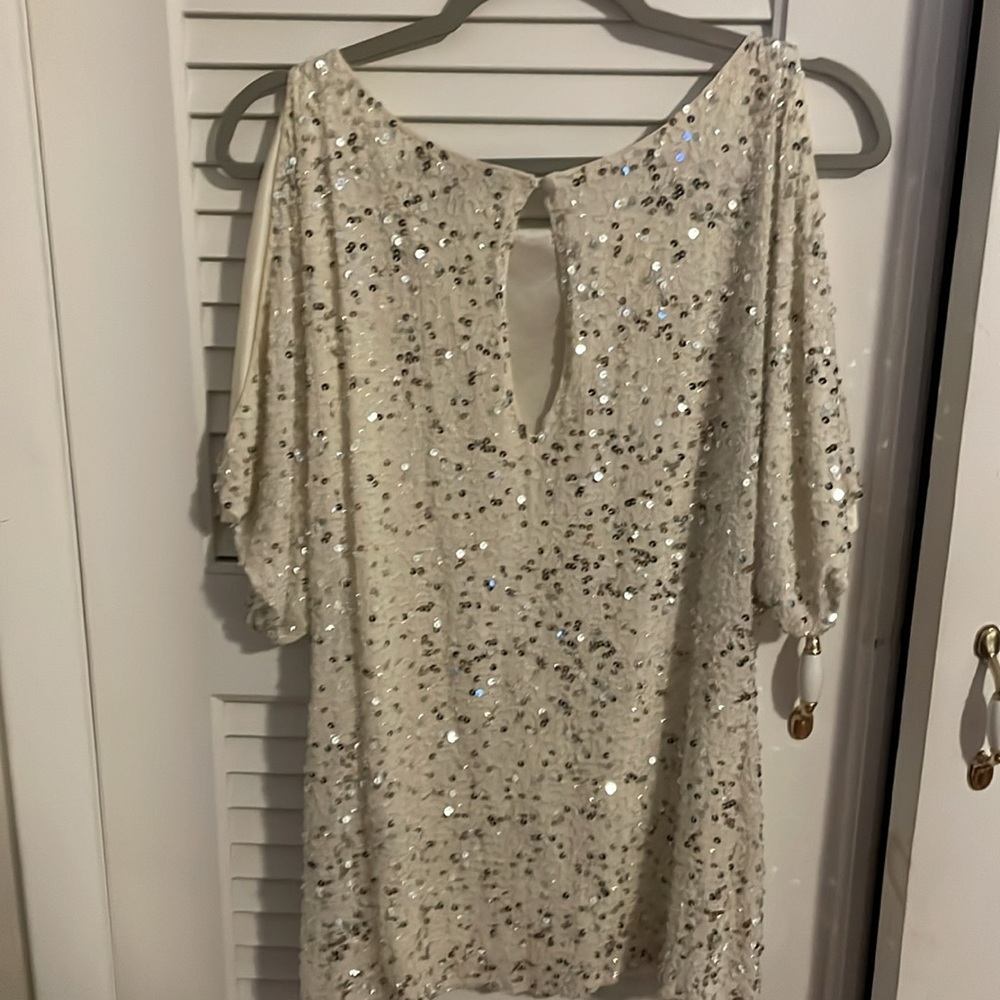 Aidan Matox Delicate Sequence Blouse - image 3